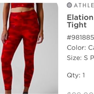 Athleta Elation 7/8 tight new in plastic sold out everywhere!